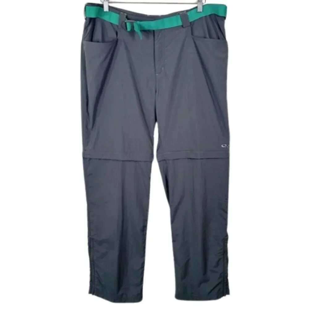 Outdoor  Research Mens Size Xlarge Belted Zipper Reversible Nylon Hiking Pant